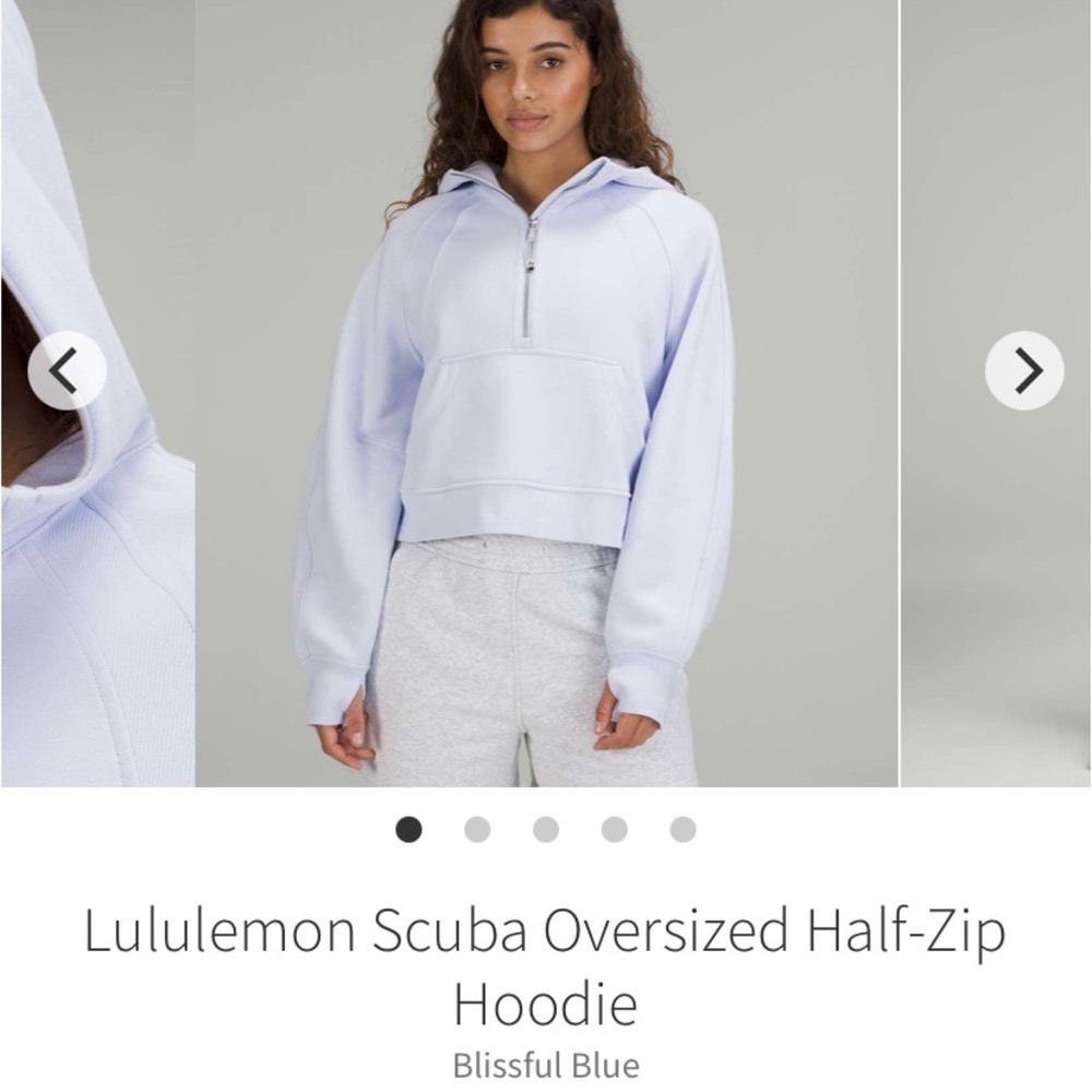 Lululemon Scuba oversized half zip hoodie